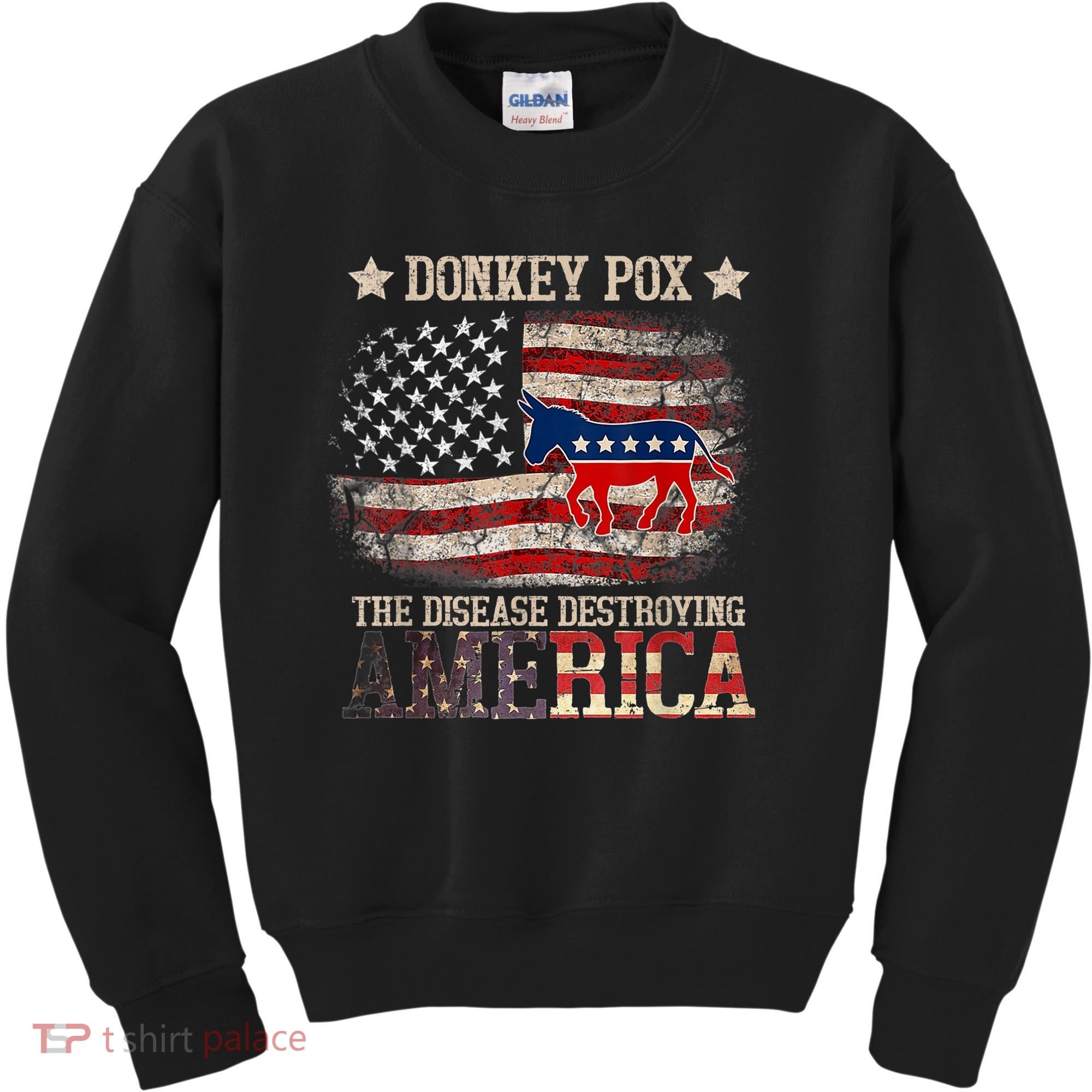 Donkey Pox The Disease Destroying America Funny Kids Sweatshirt