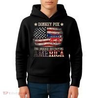 Donkey Pox The Disease Destroying America Funny Kids Hoodie thumb 4