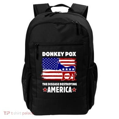 Donkey Pox The Real Problem Destroying America USA Funny Backpack