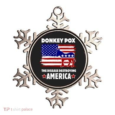 Donkey Pox The Real Problem Destroying America USA Funny Ornament
