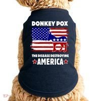 Donkey Pox The Real Problem Destroying America USA Funny Doggie Tank thumb 0