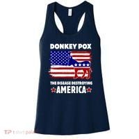 Donkey Pox The Real Problem Destroying America USA Funny Women's Tank Top thumb 0