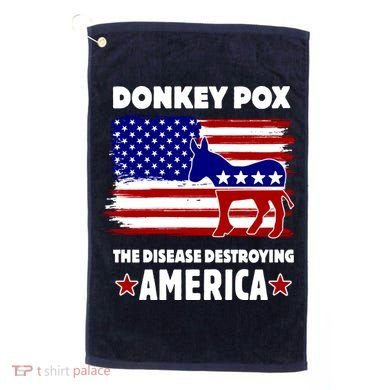 Donkey Pox The Real Problem Destroying America USA Funny Golf Towel