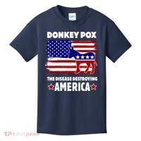 Donkey Pox The Real Problem Destroying America USA Funny Kids T-Shirt thumb 0
