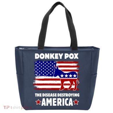 Donkey Pox The Real Problem Destroying America USA Funny Tote Bag