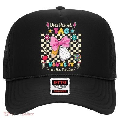 Dear Parents Tag Youre It Love Bus Monitors Coquette Bow Hat