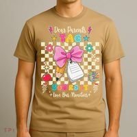 Dear Parents Tag Youre It Love Bus Monitors Coquette Bow T-Shirt thumb 3