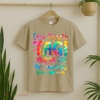 Dear Parents Tag Youre It Love Teachers Tie Dye Funny Gifts T-Shirt thumb 2