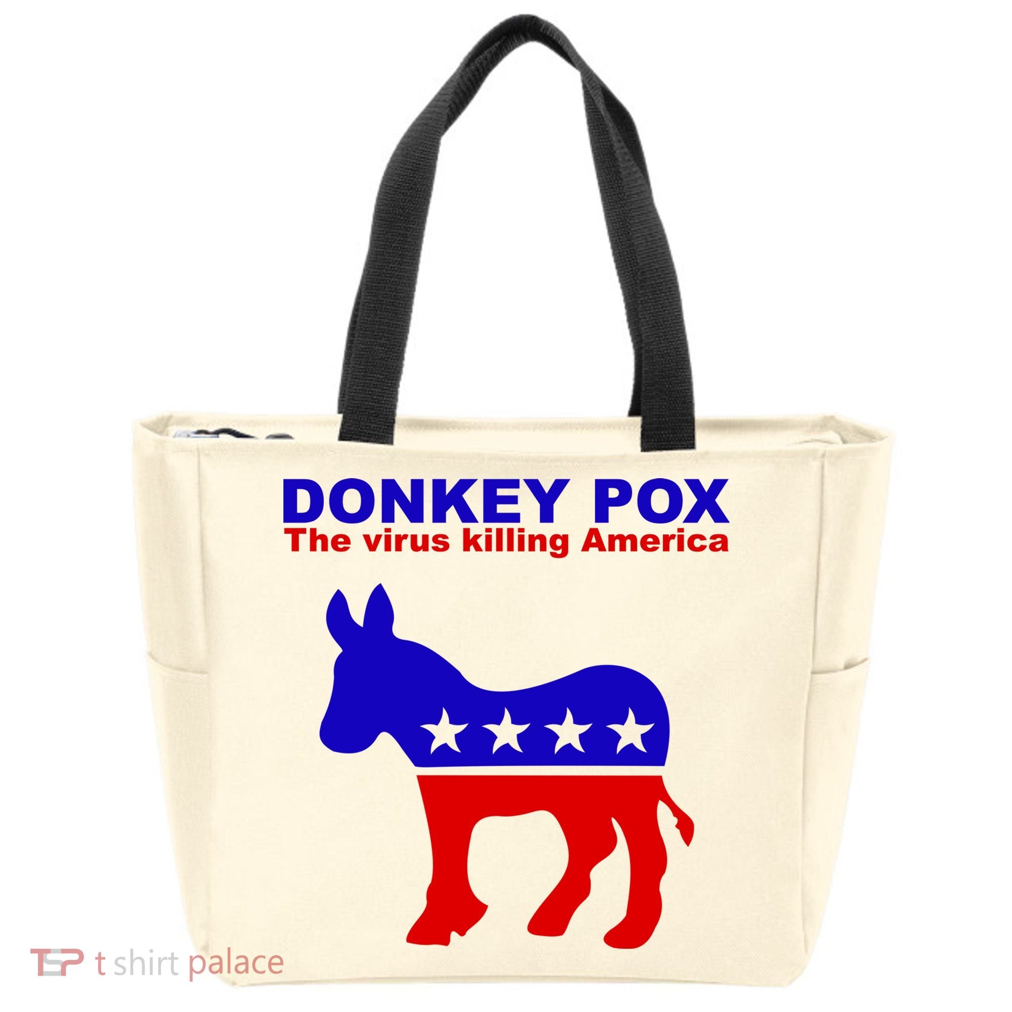 Donkey Pox The Virus Killing America Funny Tote Bag