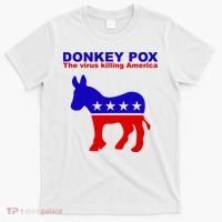 Donkey Pox The Virus Killing America Funny T-Shirt thumb 0