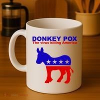 Donkey Pox The Virus Killing America Funny Coffee Mug thumb 4