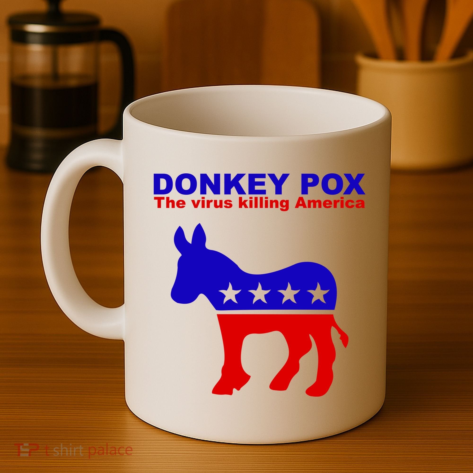 Donkey Pox The Virus Killing America Funny Coffee Mug