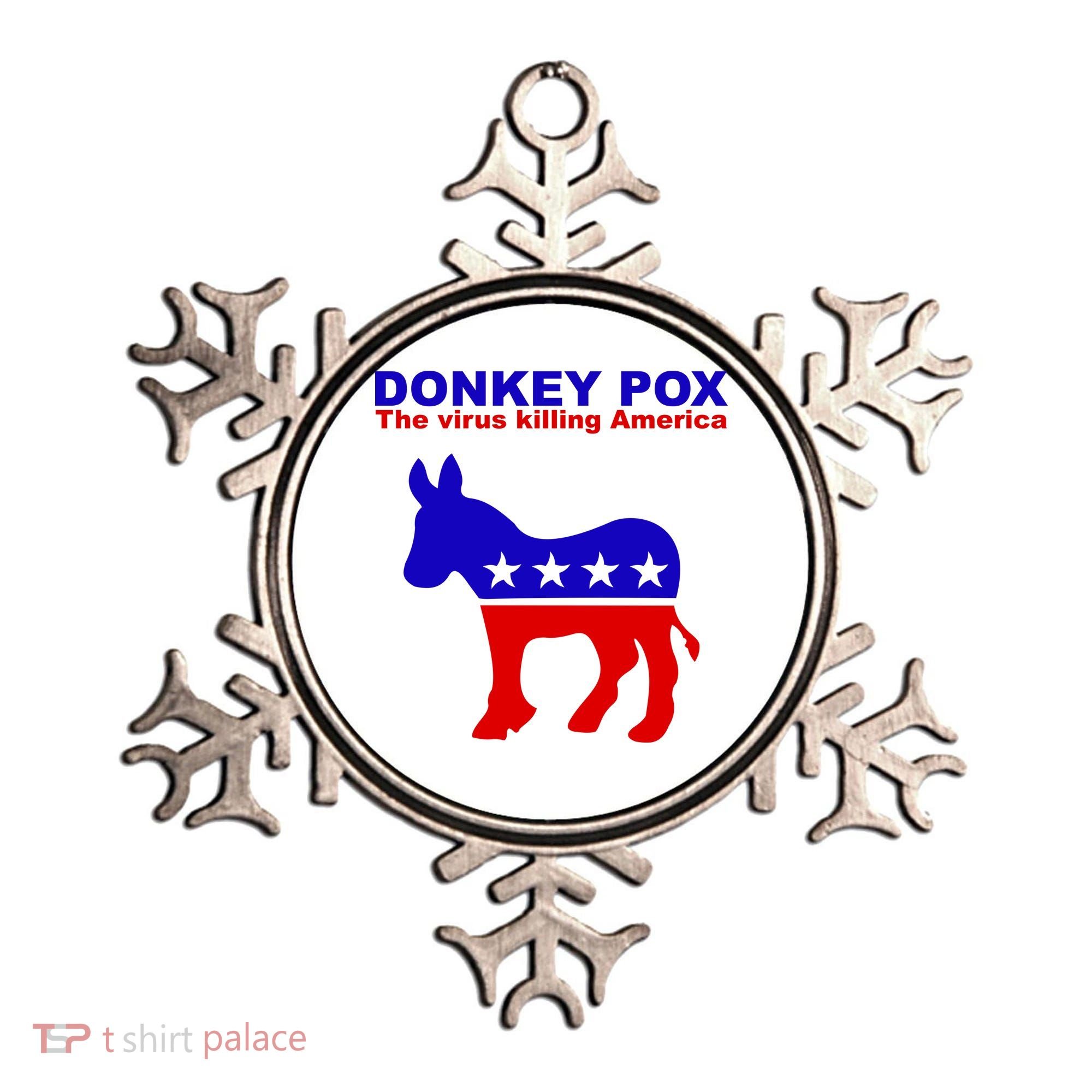 Donkey Pox The Virus Killing America Funny Ornament