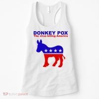 Donkey Pox The Virus Killing America Funny Women's Tank Top thumb 0