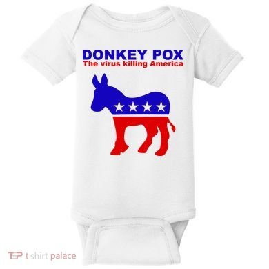 Donkey Pox The Virus Killing America Funny Baby Bodysuit