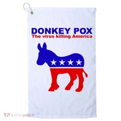 Donkey Pox The Virus Killing America Funny Golf Towel