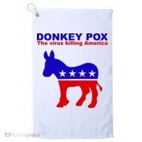 Donkey Pox The Virus Killing America Funny Golf Towel thumb 0