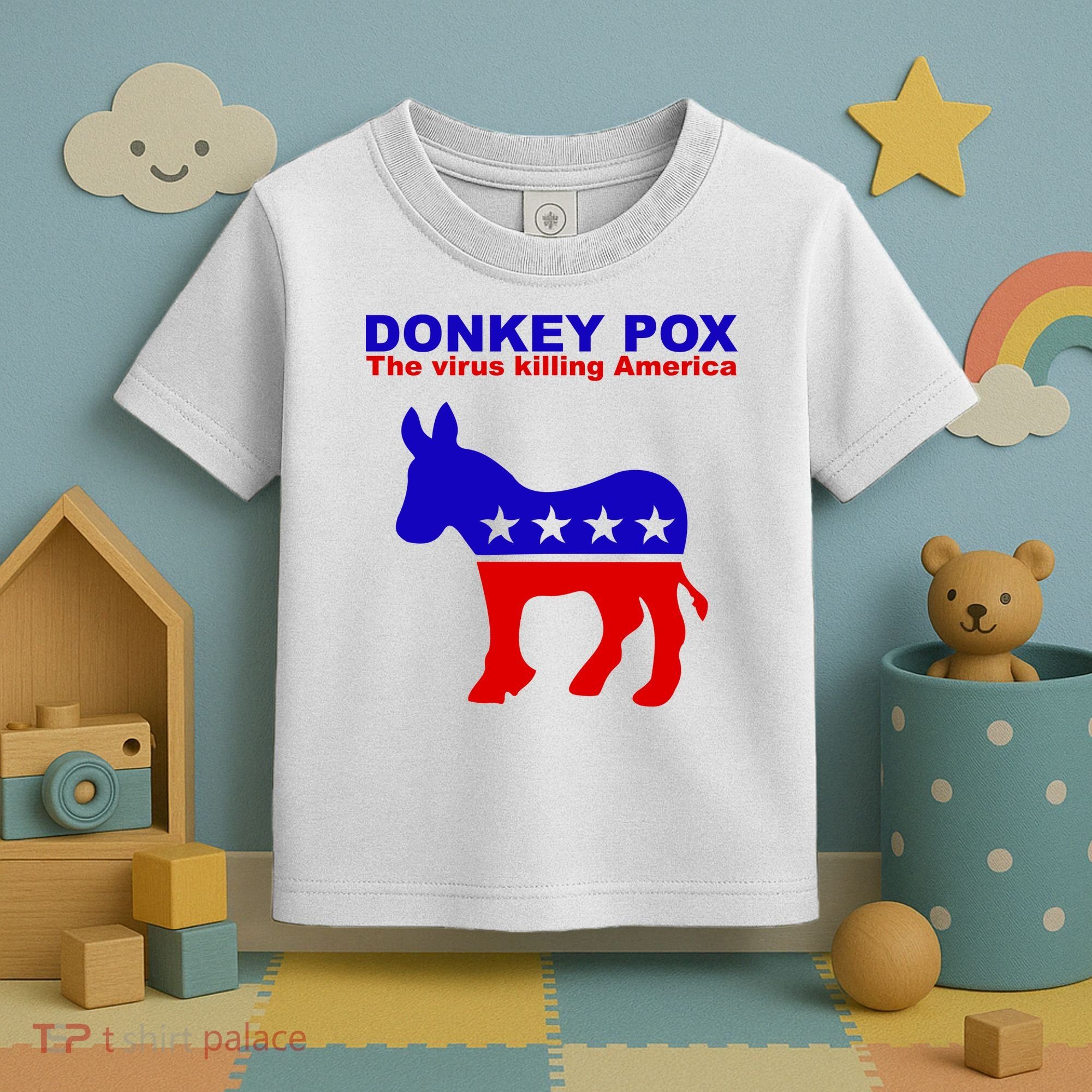 Donkey Pox The Virus Killing America Funny Toddler T-Shirt
