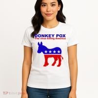 Donkey Pox The Virus Killing America Funny Women's T-Shirt thumb 4