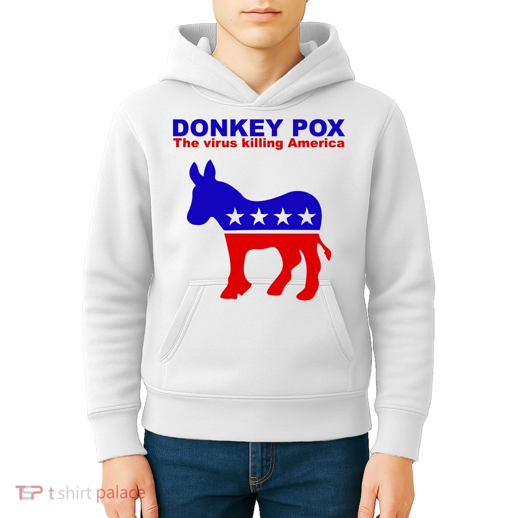 Donkey Pox The Virus Killing America Funny Kids Hoodie