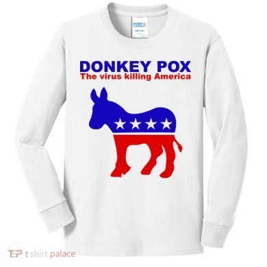 Donkey Pox The Virus Killing America Funny Kids Long Sleeve Shirt
