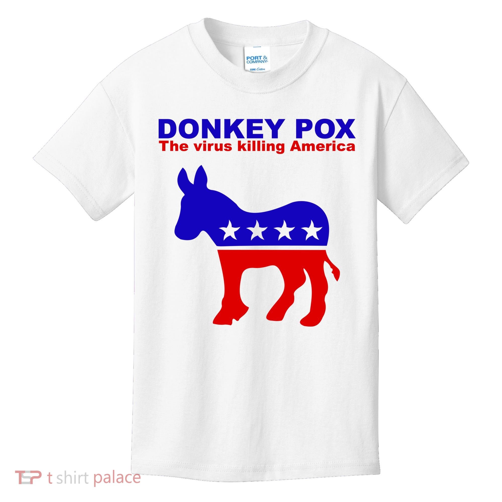 Donkey Pox The Virus Killing America Funny Kids T-Shirt