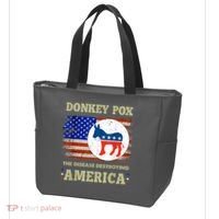 Donkey Pox The Disease Destroying America USA Flag Donkeypox Tote Bag thumb 3