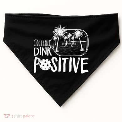 Dink Positive Tropical Pickleball USA-Made Doggie Bandana