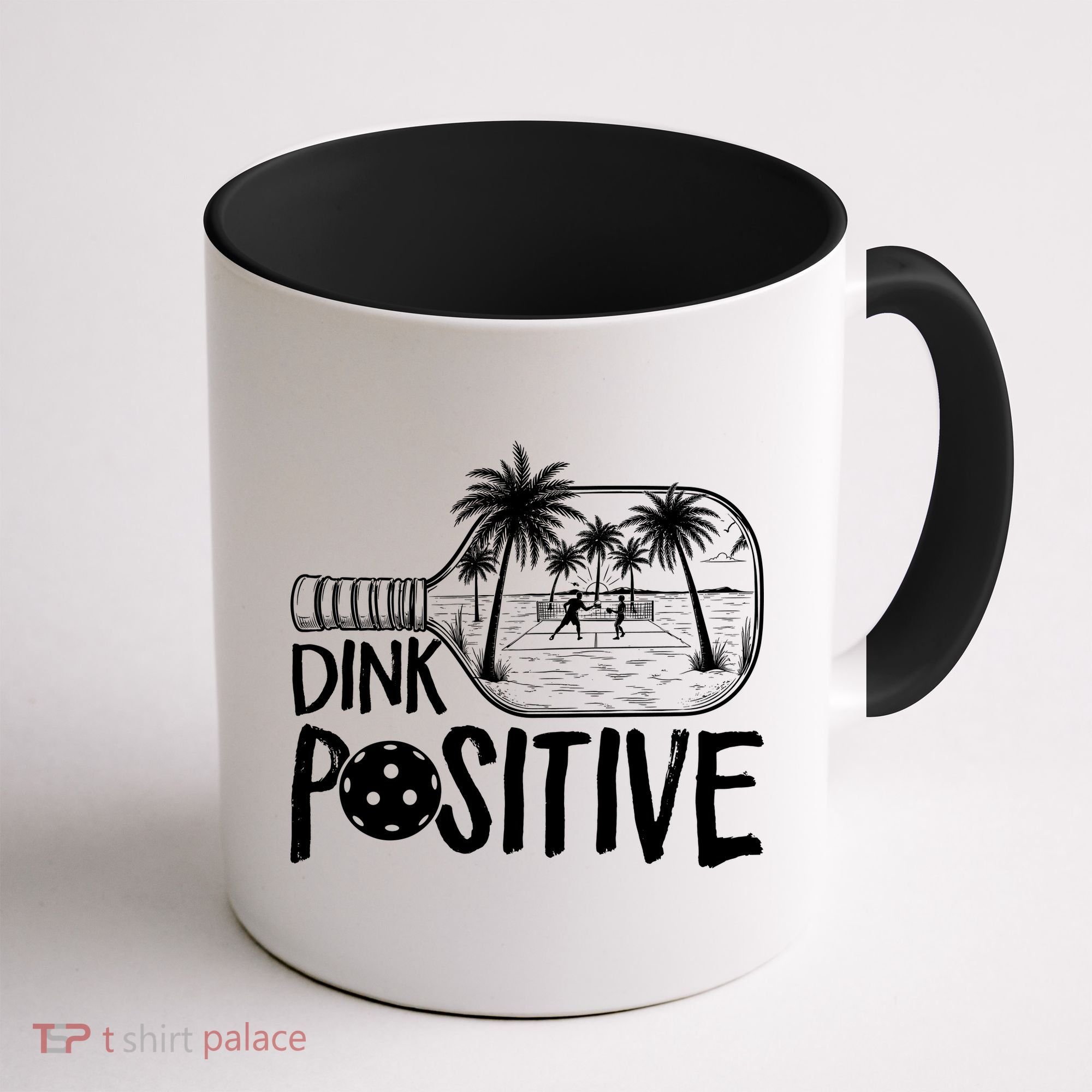 Dink Positive Tropical Pickleball Coffee Mug
