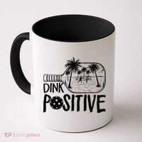 Dink Positive Tropical Pickleball Coffee Mug thumb 0