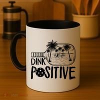 Dink Positive Tropical Pickleball Coffee Mug thumb 4