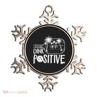 Dink Positive Tropical Pickleball Ornament thumb 0