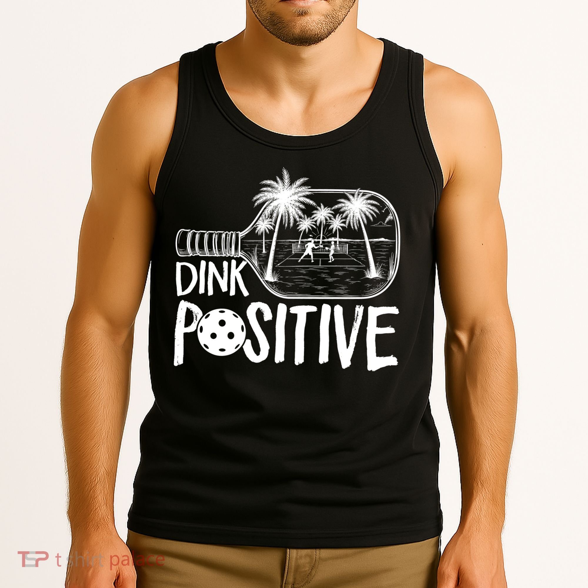 Dink Positive Tropical Pickleball Tank Top