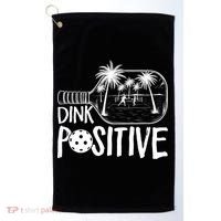 Dink Positive Tropical Pickleball Golf Towel thumb 0
