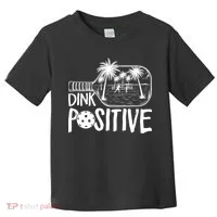 Dink Positive Tropical Pickleball Toddler T-Shirt thumb 0