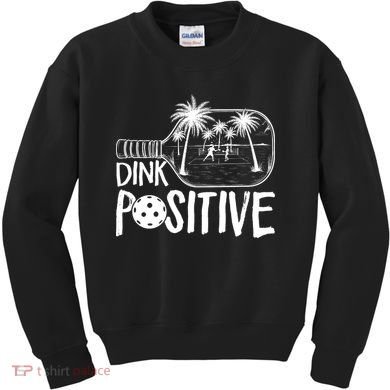 Dink Positive Tropical Pickleball Kids Sweatshirt