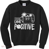 Dink Positive Tropical Pickleball Kids Sweatshirt thumb 0