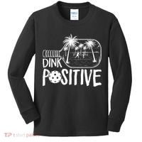 Dink Positive Tropical Pickleball Kids Long Sleeve Shirt thumb 0