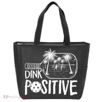 Dink Positive Tropical Pickleball Tote Bag