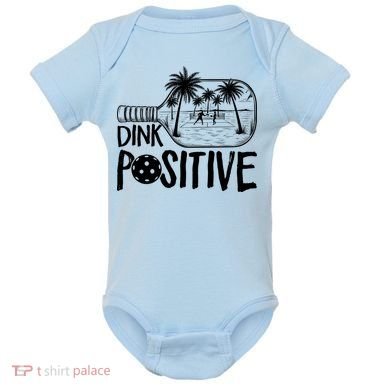 Dink Positive Tropical Pickleball Baby Bodysuit