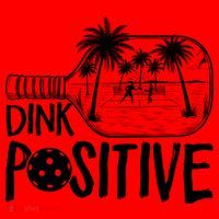 Dink Positive Tropical Pickleball Santa Hat thumb 1