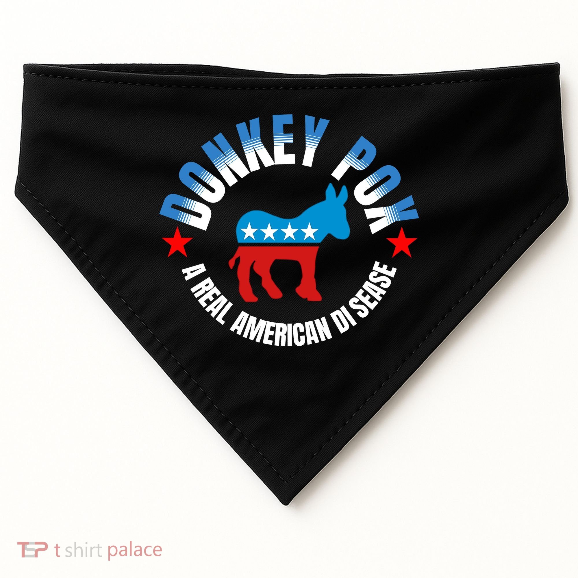Donkey Pox The Disease Destroying America A Real American Disease USA-Made Doggie Bandana