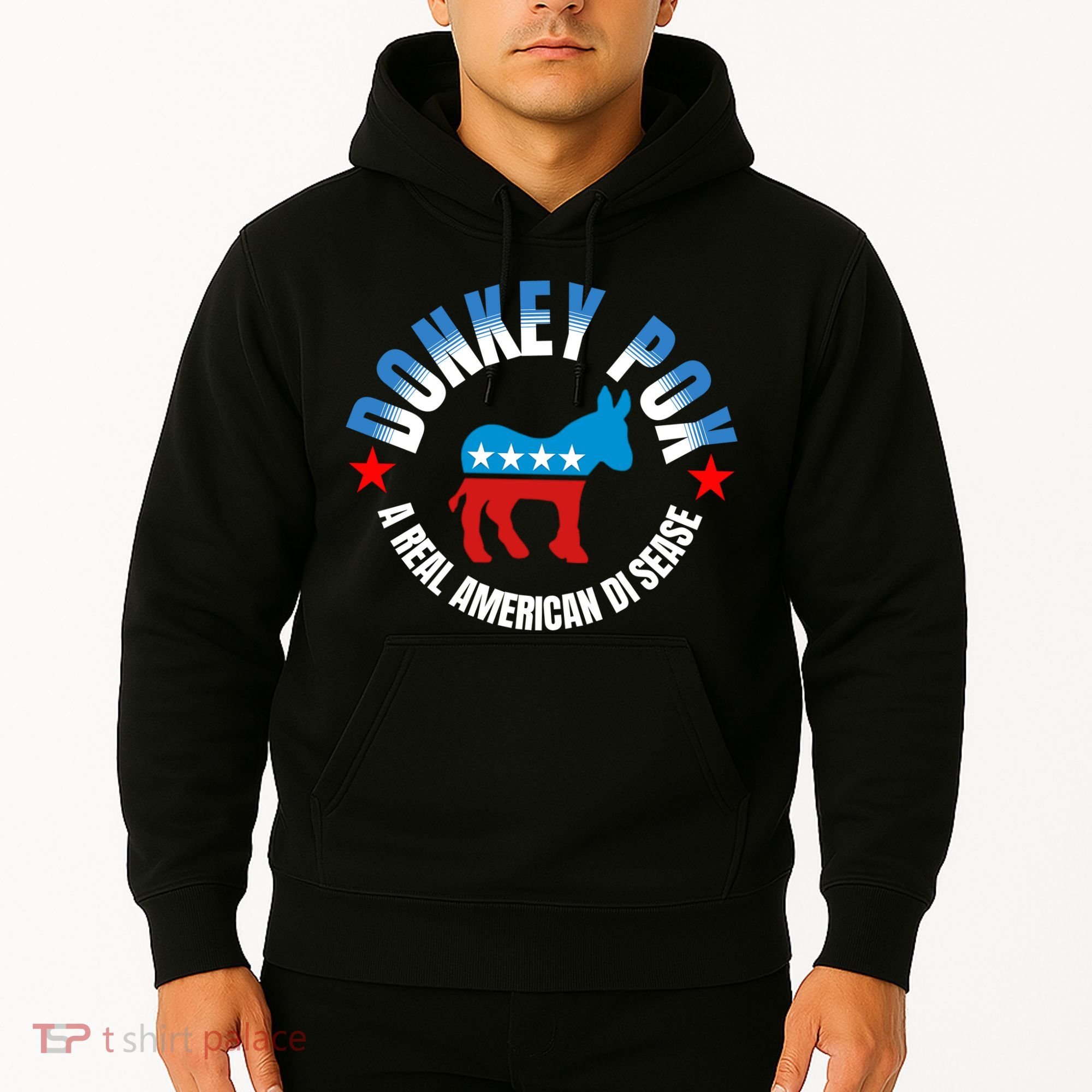 Donkey Pox The Disease Destroying America A Real American Disease Hoodie