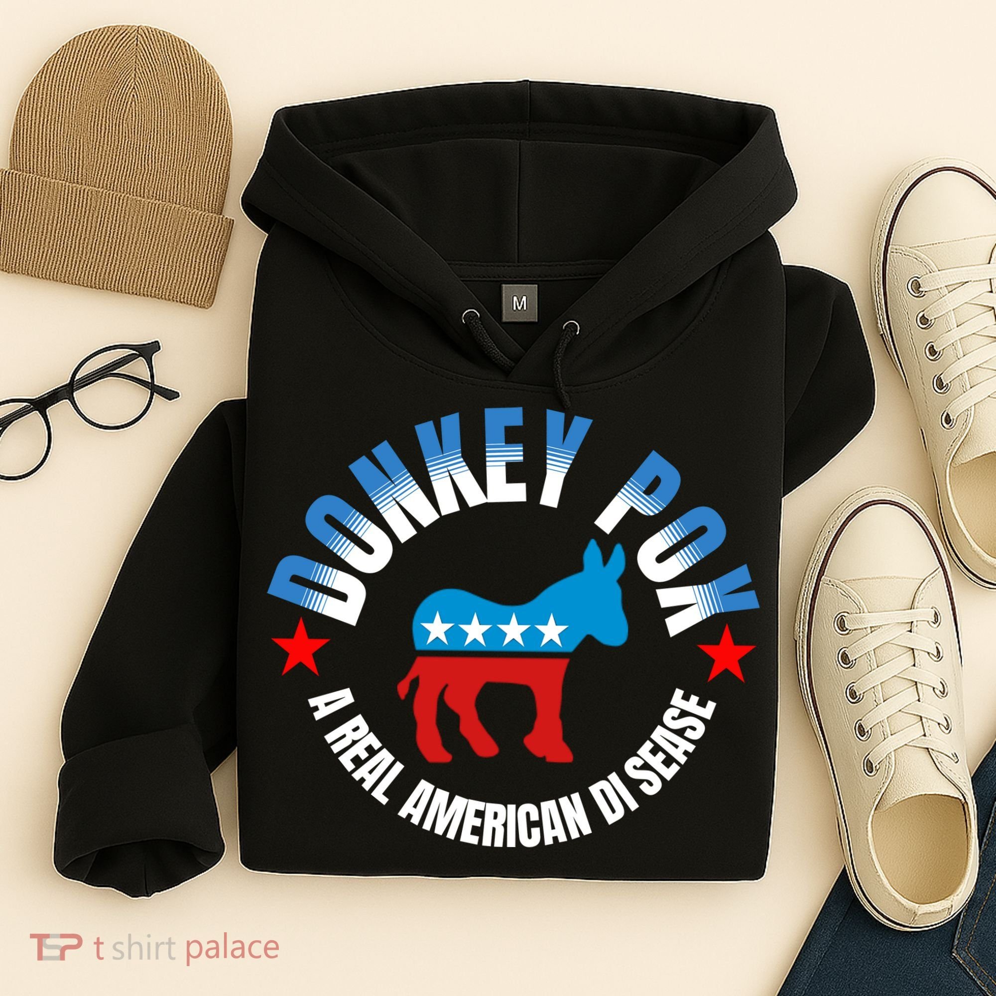Donkey Pox The Disease Destroying America A Real American Disease Hoodie