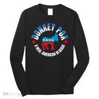 Donkey Pox The Disease Destroying America A Real American Disease Long Sleeve Shirt thumb 0