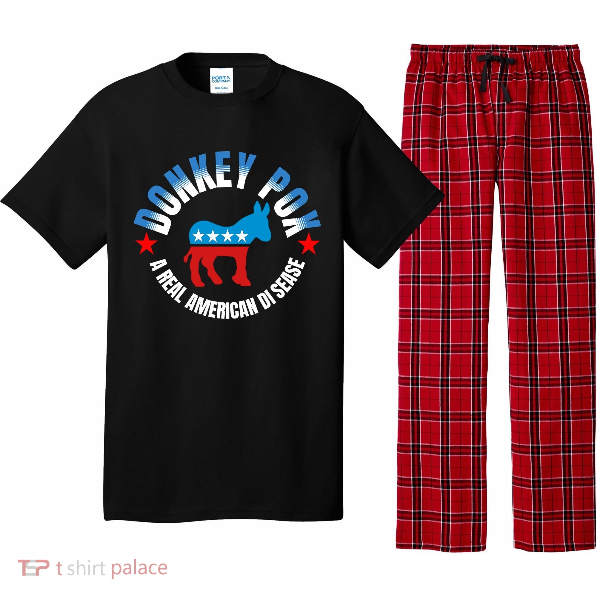 Donkey Pox The Disease Destroying America A Real American Disease Pajama Set