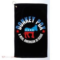 Donkey Pox The Disease Destroying America A Real American Disease Golf Towel thumb 0