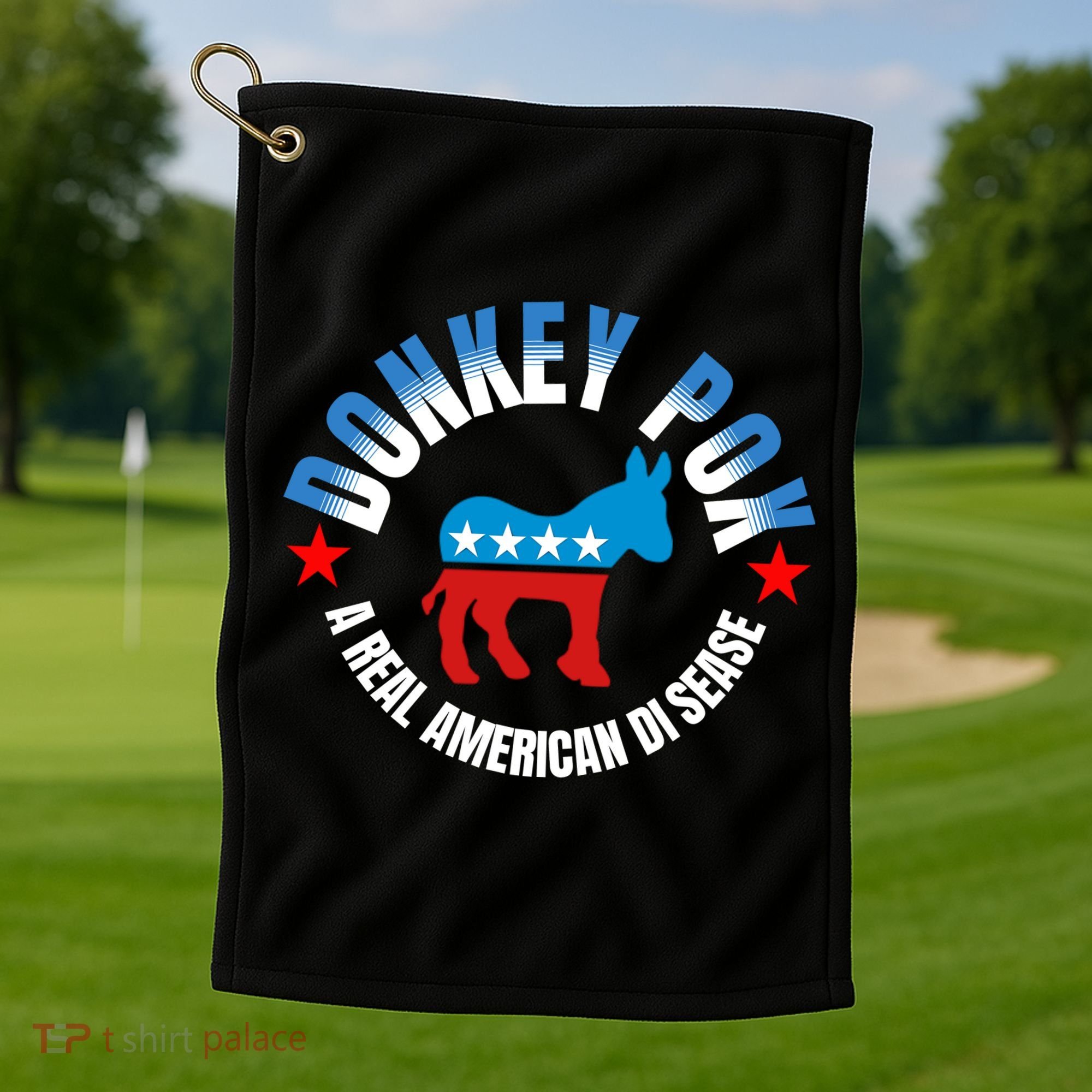 Donkey Pox The Disease Destroying America A Real American Disease Golf Towel