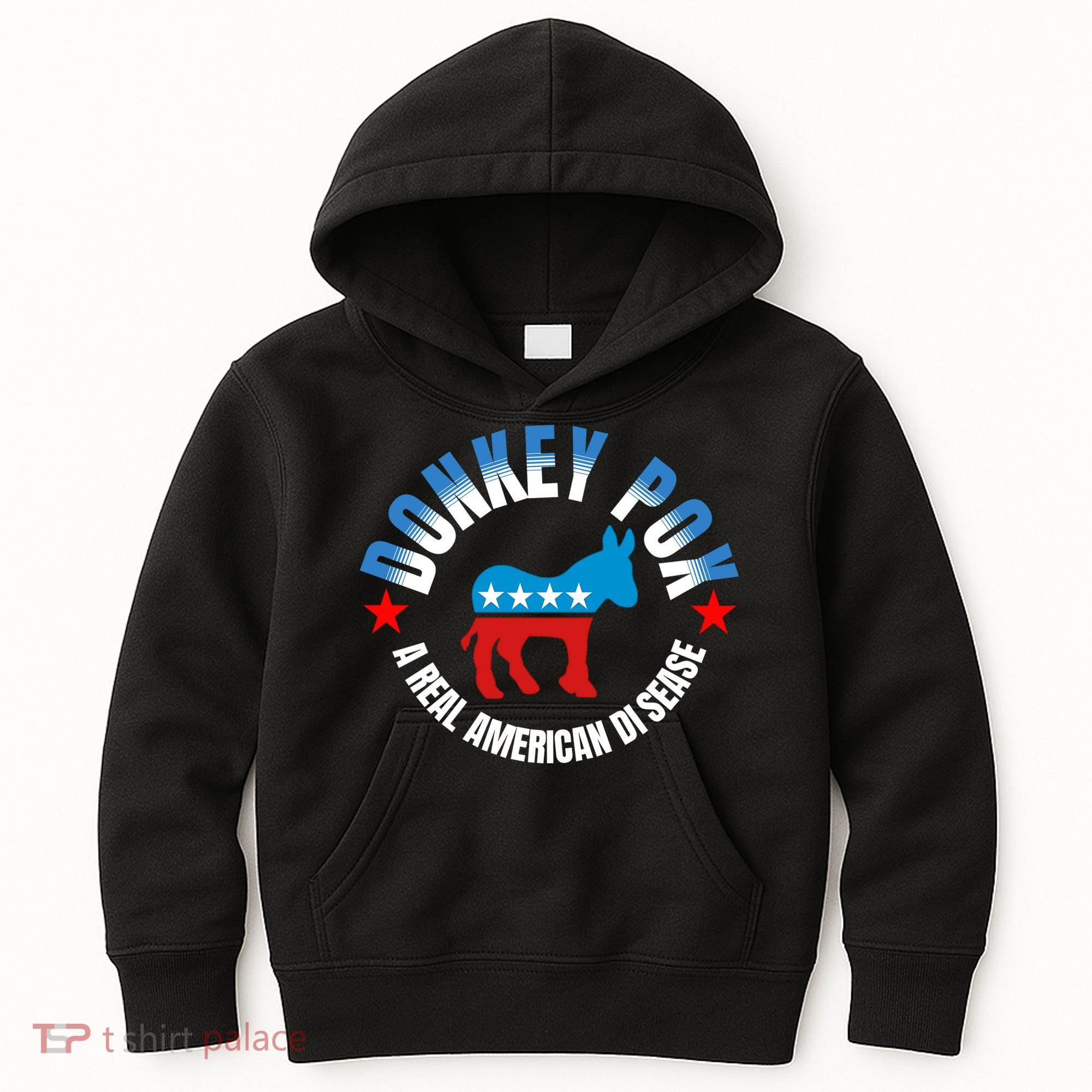 Donkey Pox The Disease Destroying America A Real American Disease Kids Hoodie