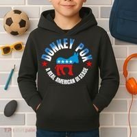 Donkey Pox The Disease Destroying America A Real American Disease Kids Hoodie thumb 2